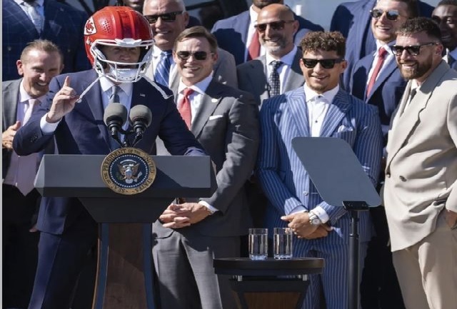 The Kansas City Chiefs at the Whitehouse