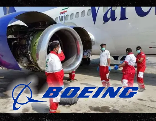 Sucked into Boeing Jet Engine