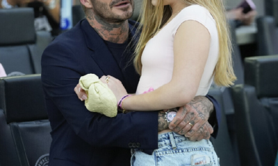 David Beckham With Daughter Harper