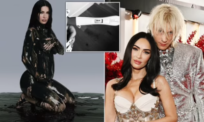 Megan Fox is PREGNANT: Star expecting first child with Machine Gun Kelly as she debuts bump