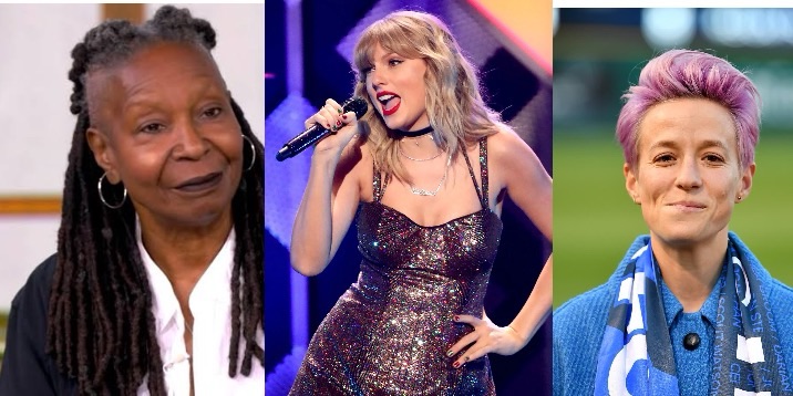 Iconic actress and talk show co-host, Whoopi Goldberg, alongside soccer superstar Megan Rapinoe, and Travis Kelce Girlfriend Taylor Swift declared their intentions to leave America